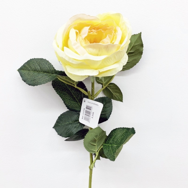 Tige rose jaune 70cm