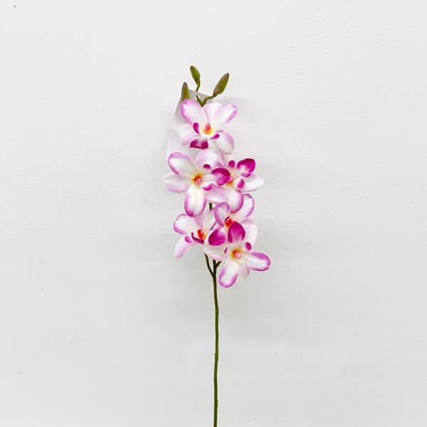 Tige Orchidée 50 cm 6 fleurons ø 6cm rose