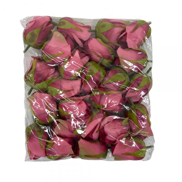 Lot 24 Bouton de Rose ( sans tiges ) Fuchsia