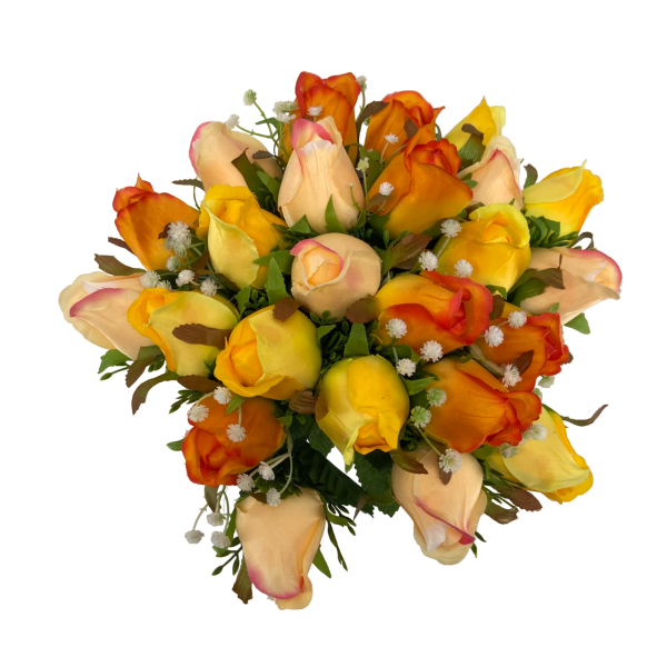 Bouquet 24 Roses Jaune/Orange