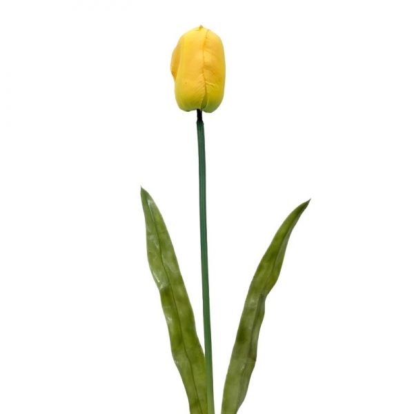 Tige petite tulipe jaune 58 cm