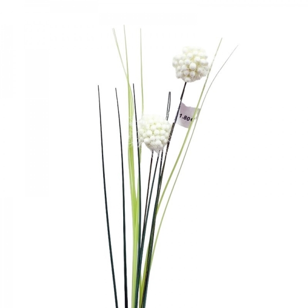 Tiges fleur de prairie par 2 blanc 70 cm