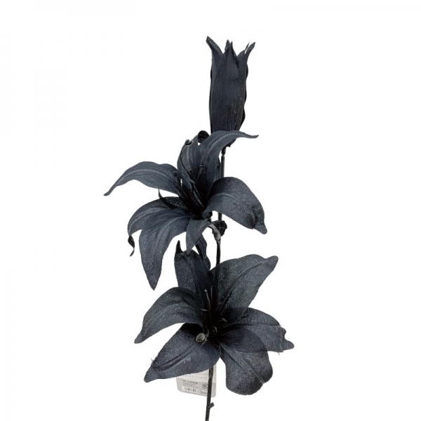 Tige lys decoration noir 60 cm