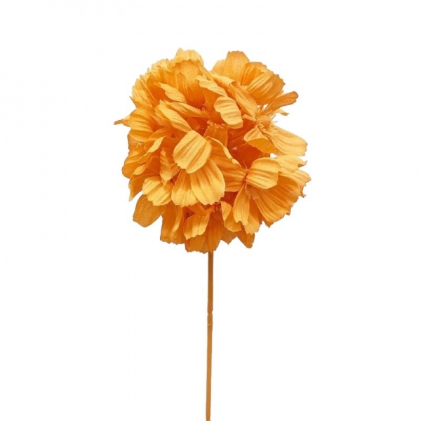 Tige boule décoration orange 45 cm