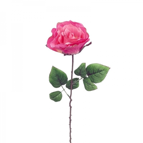 Tige de rose rose 70 cm