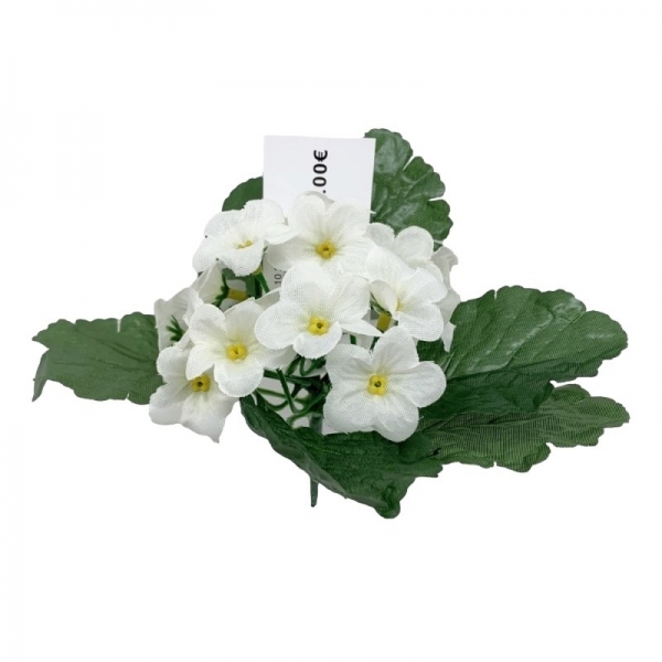 Bouquet primevères blanc 18 cm