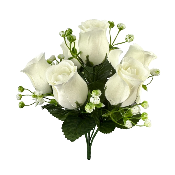 Bouquet Boutons de Rose Blanc