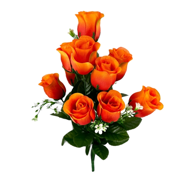 Bouquet x12 Boutons de Rose Orange