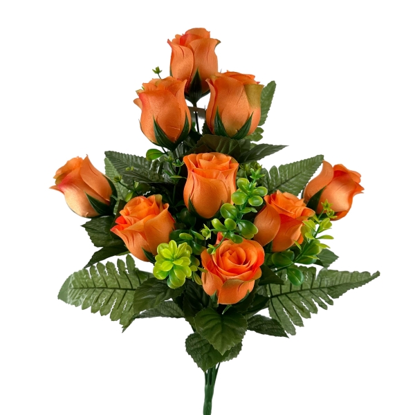 Bouquet Frontal Boutons de Rose Orange
