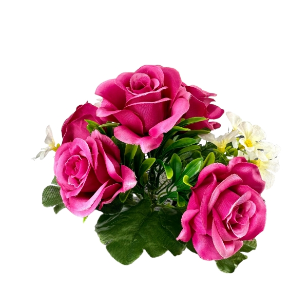 Bouquet de Rosettes Fuchsia