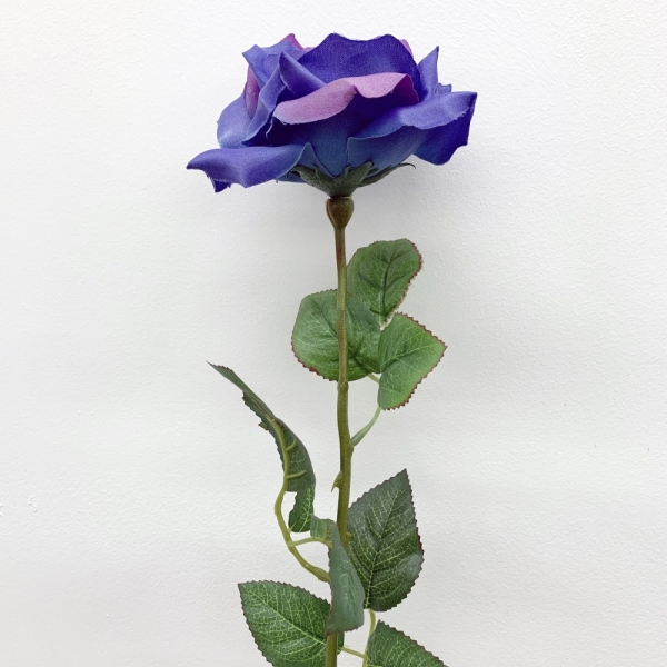 Tige rose ouverte Violet 67 cm