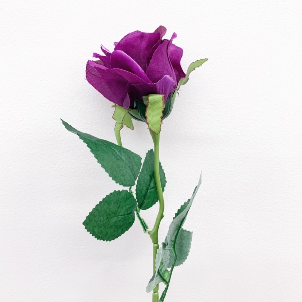 Tige rose mauve 50 cm