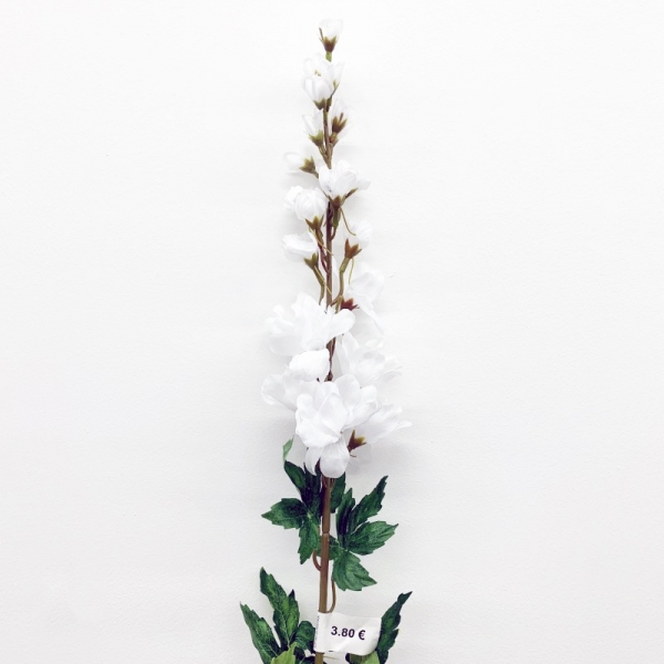 Tige delphinium blanc 77 cm