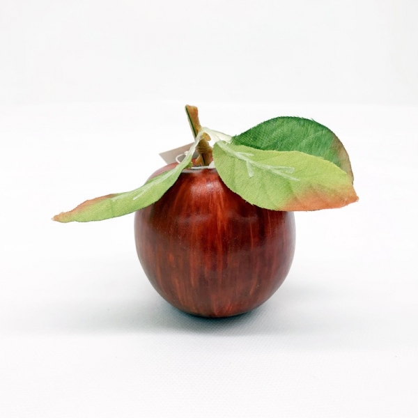 Pomme rouge artificielle 9 cm